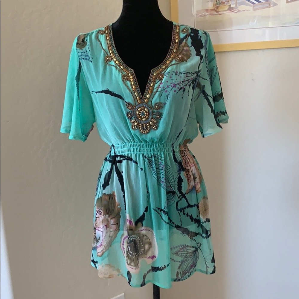 Mushka By Sienna Rose Inc Mulit Colored Tunic SZ L